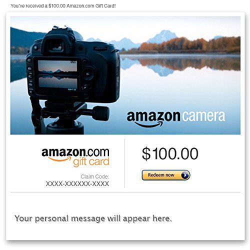 AmznDealsUS's tweet photo. Amazon Gift Card - Email - Amazon Camera http://t.co/2nyDFSIkxi #amazon #electronics http://t.co/BRrVkh4NZI