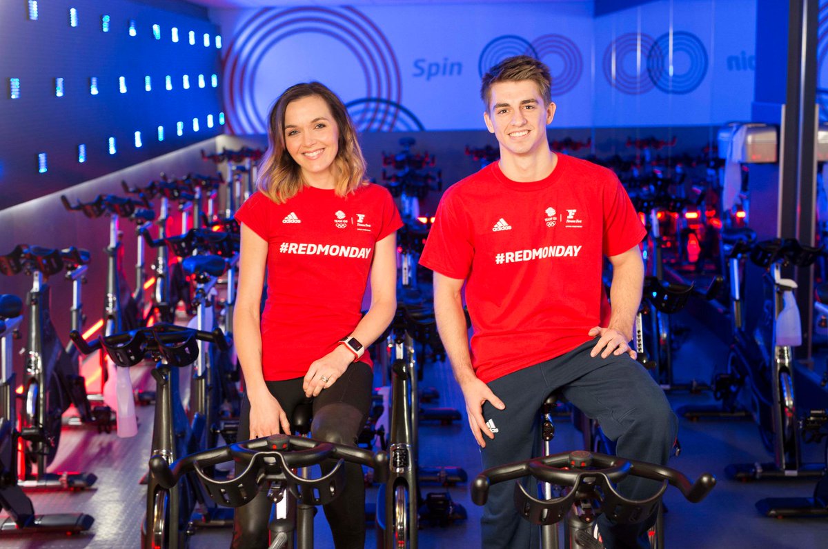 TeamGB's tweet photo. Ready, set, TRAIN! @FitnessFirstUK has opened their doors to everyone! Get ready to beat those Jan blues! #RedMonday http://t.co/v9s0LIWUIr