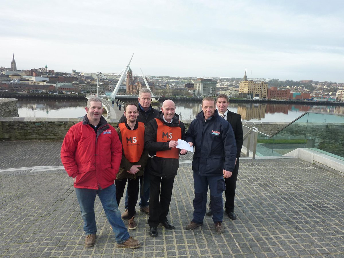YourEbrington's tweet photo. @legenderryonice presents cheque to #FoyleMS, the supported charity for the ice rink at #YourEbrington http://t.co/oD1QZ3iXF7