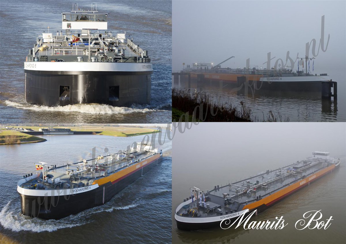 Vandaag proefvaart Volharding 6 bij het Haringvliet in de mist.binnenvaart-fotos.nl/pages/werven/t…