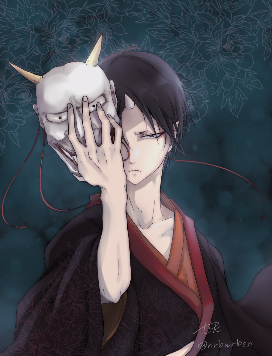 「一年前に描いた鬼灯を塗りなおしたら差がやばい 
(一枚目が一年前) 」|。のイラスト