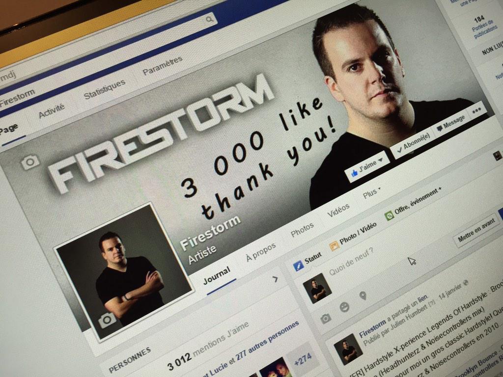 firestormdj's tweet photo. 3K like on my Facebook page! Thank you guyz! http://t.co/nrDBrOEPGC