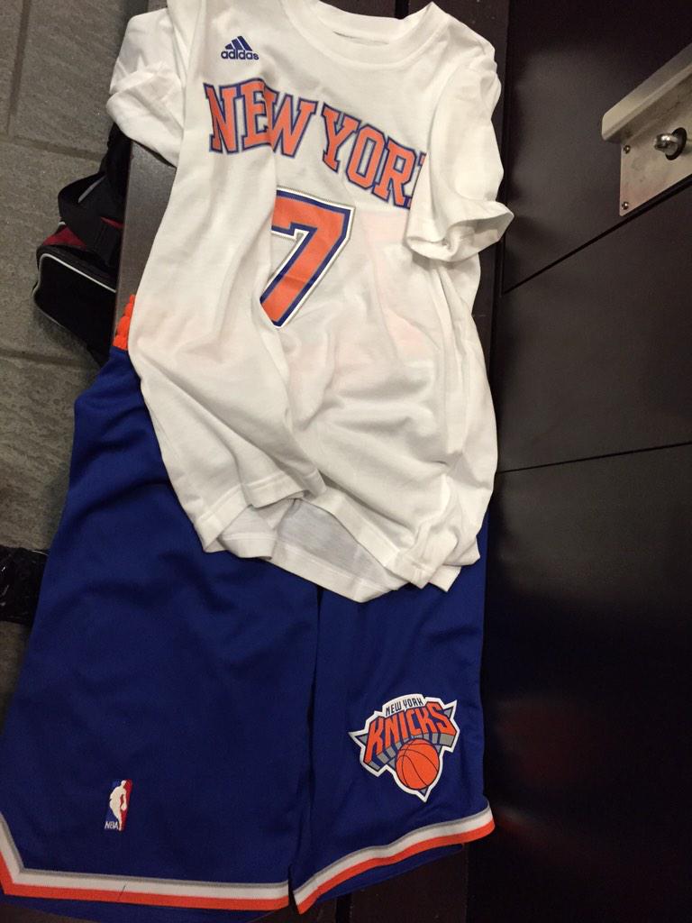 My new gym outfit <a href="/carmeloanthony/">Carmelo Anthony</a> <a href="/nyknicks/">NEW YORK KNICKS</a>