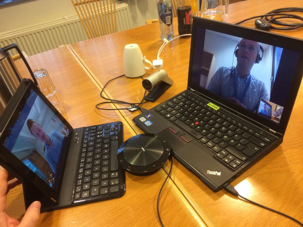 ronnybjornevag's tweet photo. Møtekultur: skype, Lyng... All good http://t.co/iop0dhP6xt