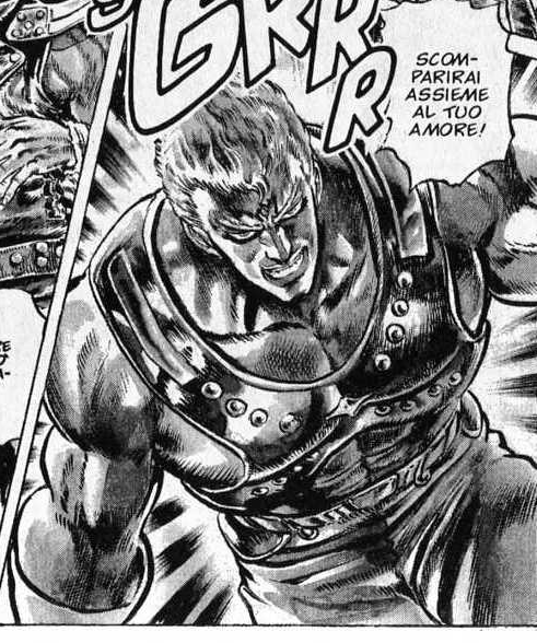 FabyKennedy's tweet photo. "You're gonna disappear with your love!!!" #sauzer #souther #hokutoNoKen #kenIlGuerriero http://t.co/7m0ObQQFwH