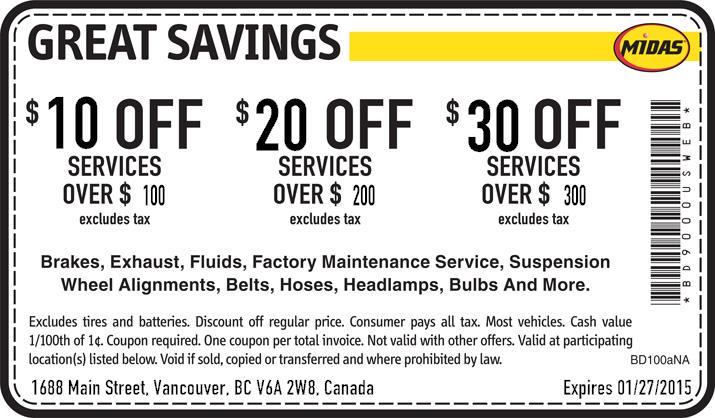 MidasMainStVan's tweet photo. Great Savings only at  @MidasMainStVan . http://t.co/R0kTzaswV9