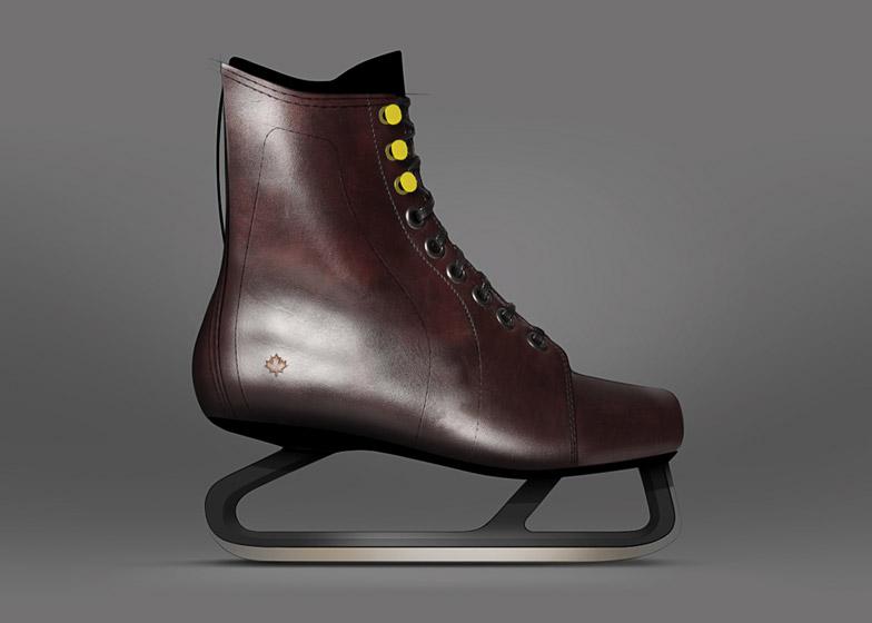 Dezeen on Twitter "Leather ice skates based on vintage Canadian