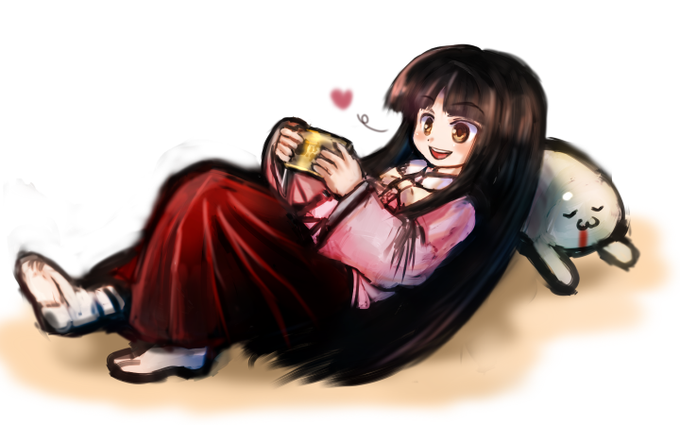 #深夜の真剣お絵描き60分一本勝負  輝夜さん(アプリゲー中)を描かせていただきました!初参加作品です。 1時間でよくここまで描けたなぁ… 