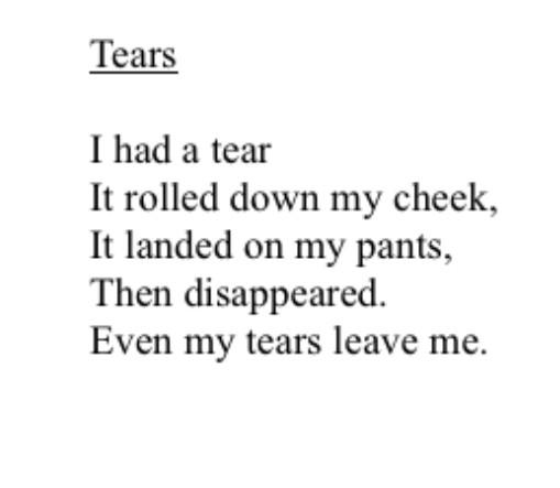 Hbeezy8's tweet photo. Plz enjoy these emo poems I wrote in 8th grade. God bless. http://t.co/W5KZCN2Vm8