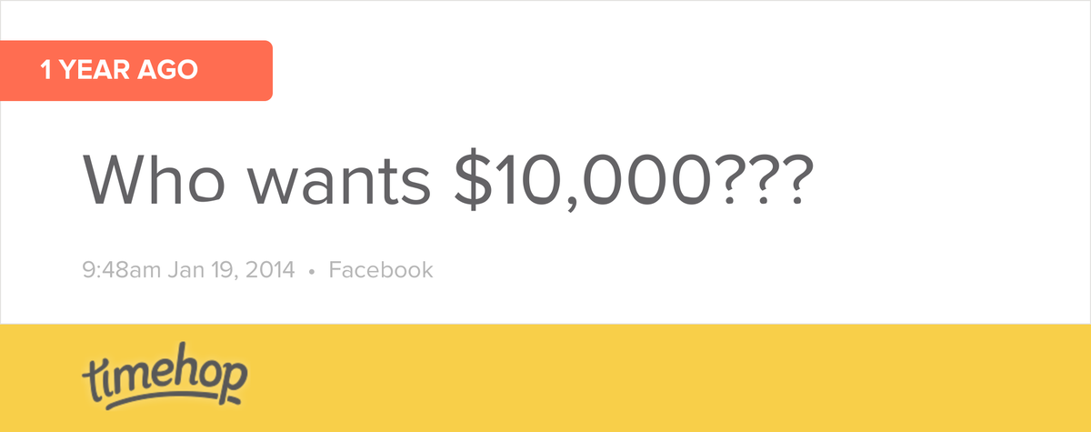 StephsWraps's tweet photo. $10,000? More like who wants $20,000! http://t.co/LP6wSY36cv http://t.co/Hp519nT9Wk