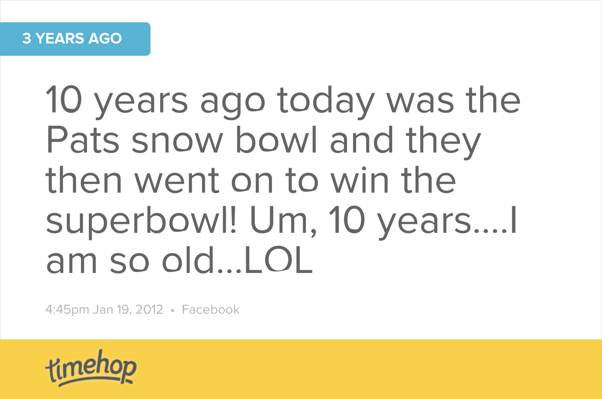 KatPerotti's tweet image. I feel even older now since this post was three years ago lol #iamold timehop.com/c/fs:101511621…