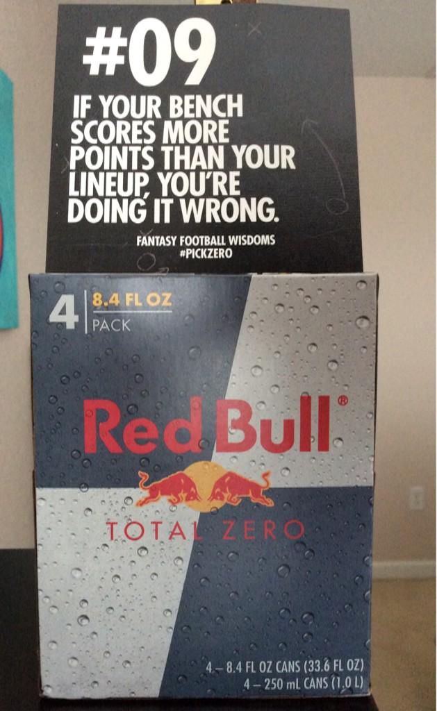 allintheballs's tweet photo. @RedBullWings GOT my FREE 4pk!! Woohoooo!!
You guys are the BEST!!! #PICKZERO #FantasyFootball #FantasyFootballChamp http://t.co/wtMvcJN3Bs