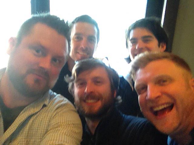 The_Rev_Brian's tweet image. Found the Winterspree 2015 worship band at Starbucks! @mboggs14 #spree15 #MORE