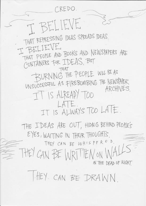 A response to terror by Chris Riddell and Neil Gaiman - pictures trib.al/zw42oVO <a href="/neilhimself/">Neil Gaiman</a> <a href="/chrisriddell50/">chris riddell</a>