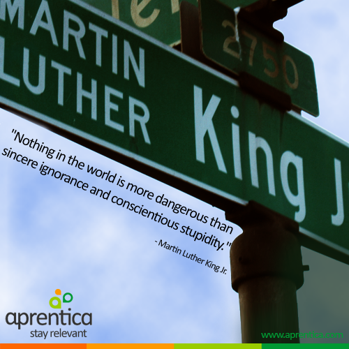 aprtca's tweet photo. "Nothing in the world is more dangerous than sincere ignorance and conscientious stupidity" #MLK  Enhance Knowledge http://t.co/GTJyG6rT4Y