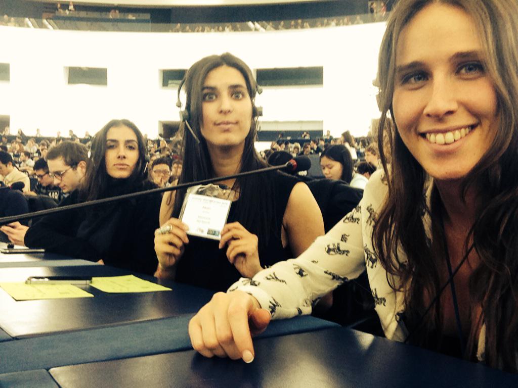 JscChn's tweet photo. Yours truly @PEStrasbourg #EuropeanDelegates #StartAtEurope #EuropeanParliament #ESCP @Simine26 @LauraHaddad5 http://t.co/rxW9kuaazg