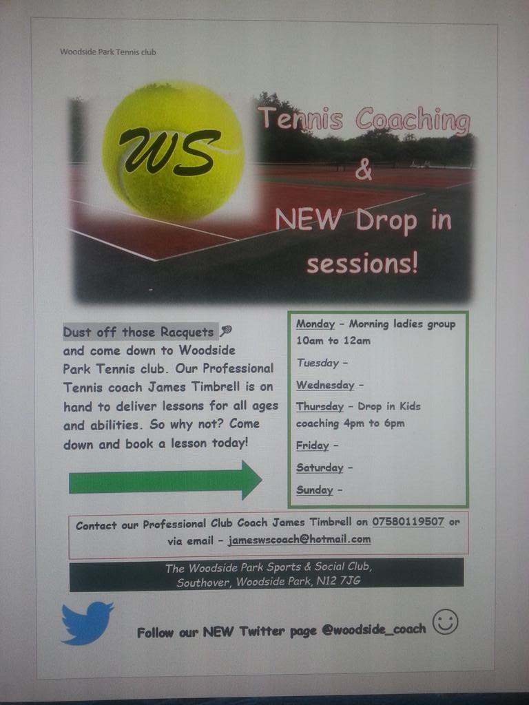 Woodside Tennis Club tweet media