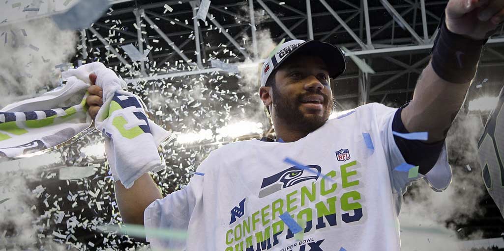 NFL's tweet photo. Wilson advances.
Rodgers makes your jaw drop.
And Brady WINS.

Championship Sunday REMIX: http://t.co/SPQ867jMmZ http://t.co/BNLkezXKnG
