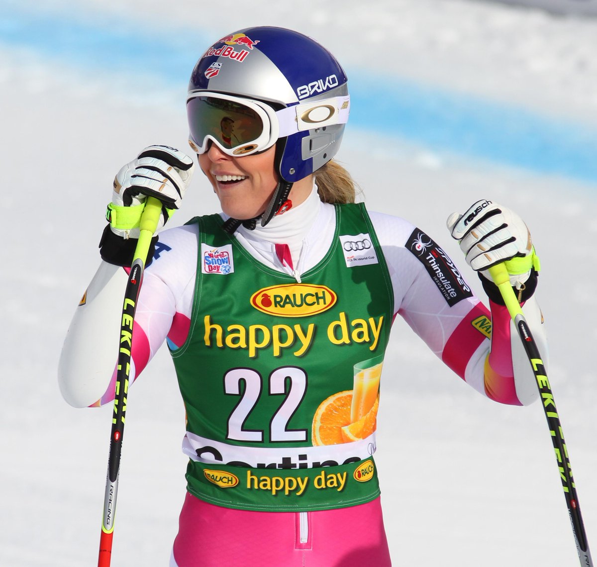 Congratulations to <a href="/lindseyvonn/">lindsey vonn</a> on her record breaking weekend! #LV63 #TeamOakley