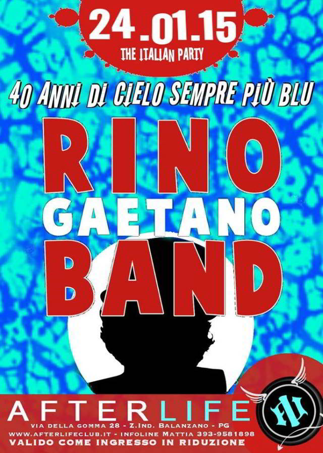 <a href="/rinogaetanoband/">RinoGaetanoBand</a> @Gaetano_Rino 40 anni di cielo sempre più blu all <a href="/AfterLife_PG/">AfterLife live club</a>  filrouge.it/musica/rino-ga… #rinogaetano
