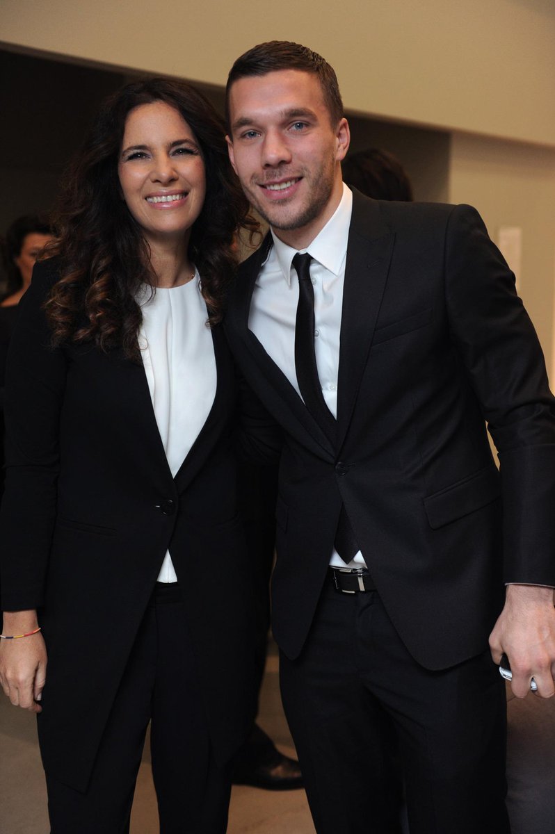 Armani Roberta Armani With Lukas Podolski At The Emporioarmani Men S Show Http T Co Jgt3kjihiv