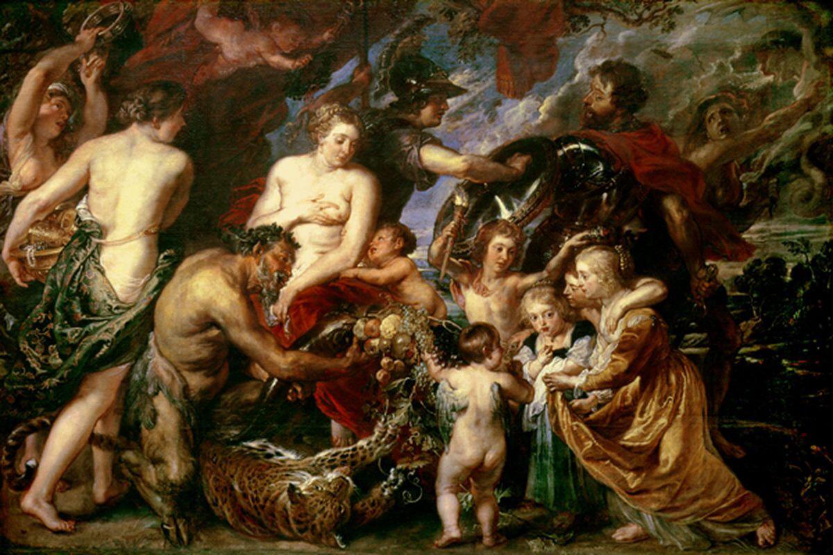 AlanOppe's tweet image. #Downton Abbey #art from @Art_Authority: Minerva protects Pax from Mars (Peace and War) by Rubens, Peter Paul