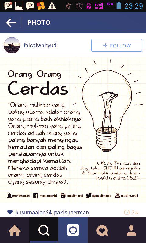 Sudahkah kita menjadi seorang yang cerdas sobat? 😢