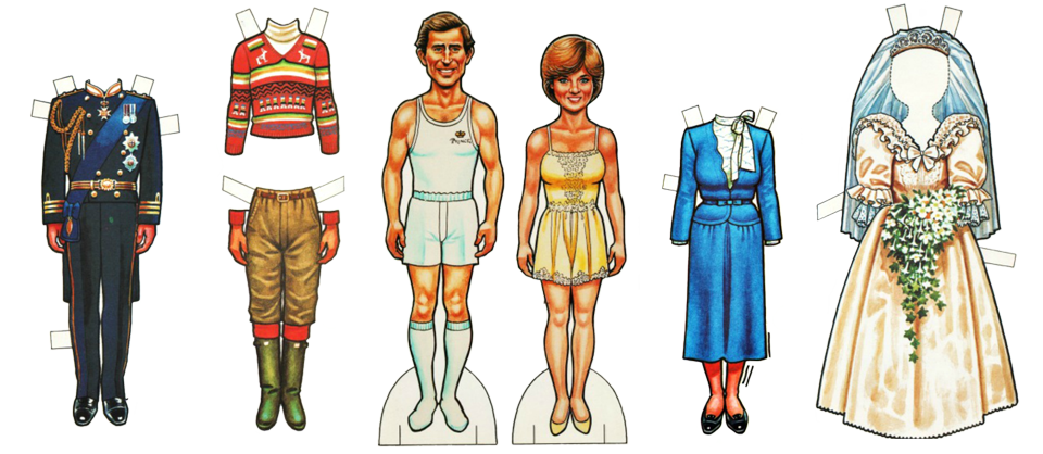 baddeo's tweet image. Explaining #SeparationOfConcerns in #HTML &amp;amp; #CSS to British students with #royal paper dolls.

Am I going too far?