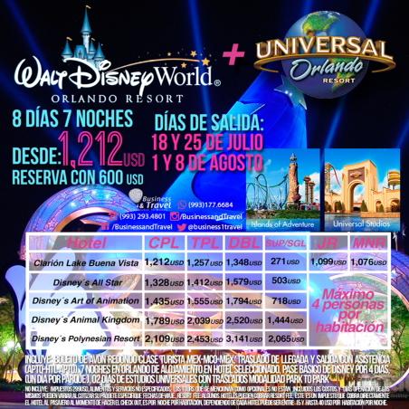 VhTravel's tweet photo. Descubre la Magia de Walt Disney World Resort + Estudios Universales desde $1,212 Usd. http://t.co/Je6VCL7N9T http://t.co/lUIQVggBsY