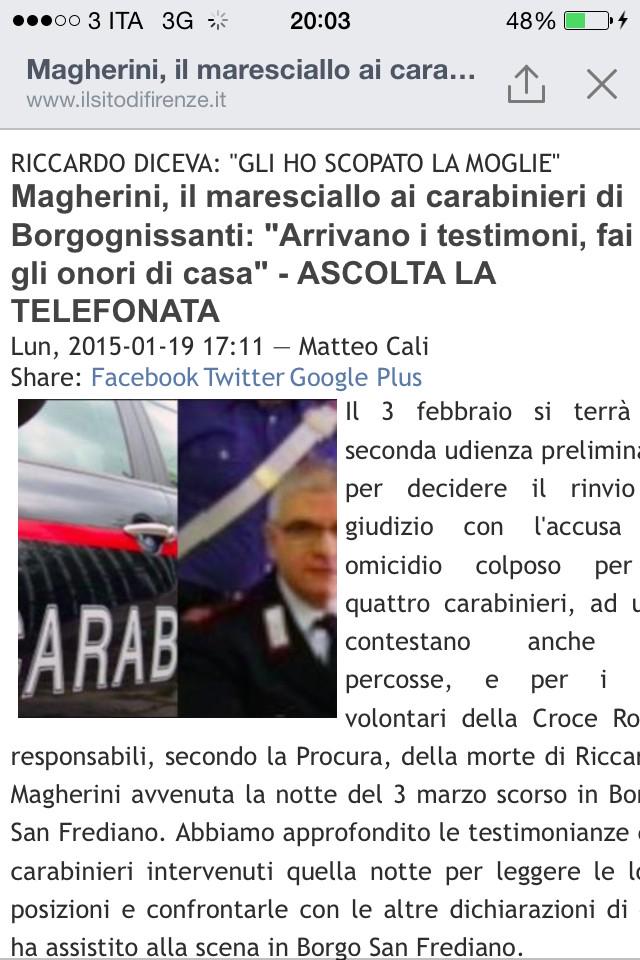 RikyMagherini's tweet image. PARLA IL MARESCIALLO GIÀ CONDANNATO DAL TEIBUNALE MILITARE: #vialadivisa ilsitodifirenze.it/content/220-ma…