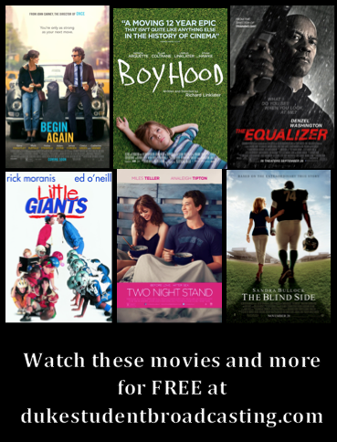dukeDSB's tweet photo. We have Oscar nominated Boyhood, rom-coms, sports films &amp; action flicks on our website. Stay inside &amp; watch a movie! http://t.co/lmDWagtsfV