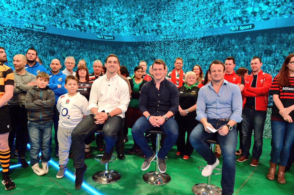 RugbyTonight's tweet photo. Which corner of the @btsport studio would you prefer to be in?
#RugbyTonightSpecial
#GreatestLineUpEver http://t.co/Kn2I1Dshvn