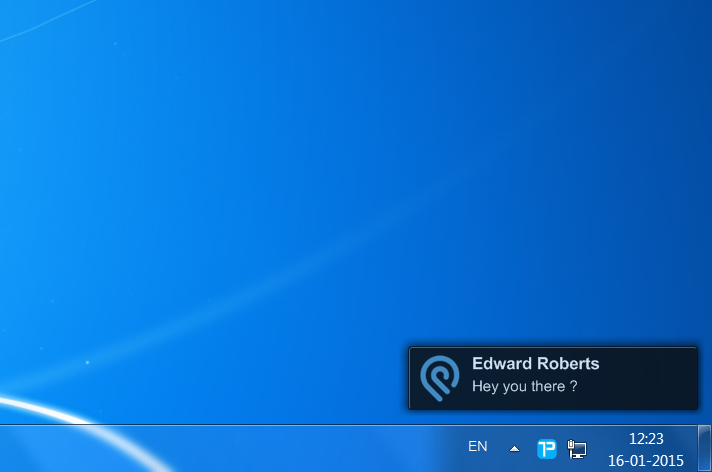 Taskpod's tweet image. Never miss a #Podio chat again. Taskpod supports desktop notification for chat.