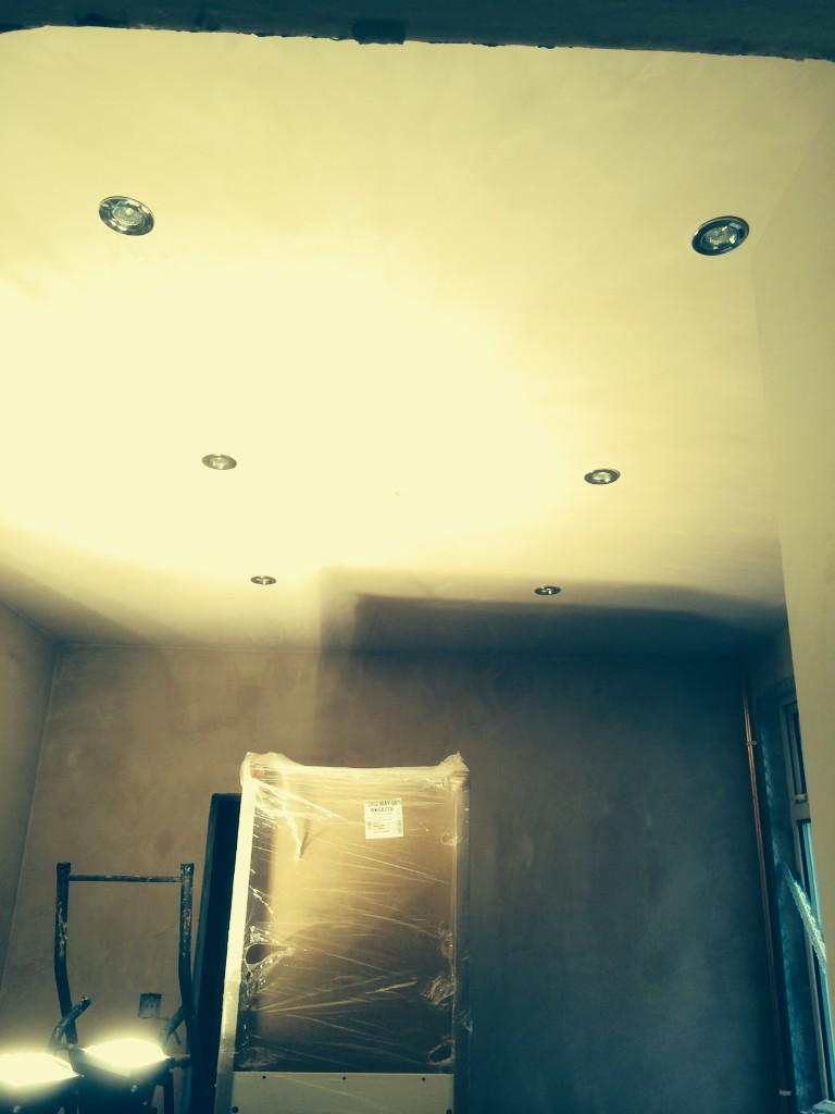 EPropImprove's tweet image. Some nice new spot lights installed in a kitchen.