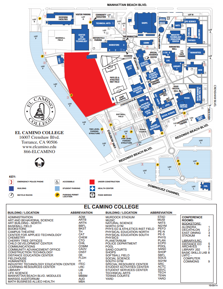 el camino college campus map El Camino College Ar Twitter Be Prepared Print Out Your el camino college campus map