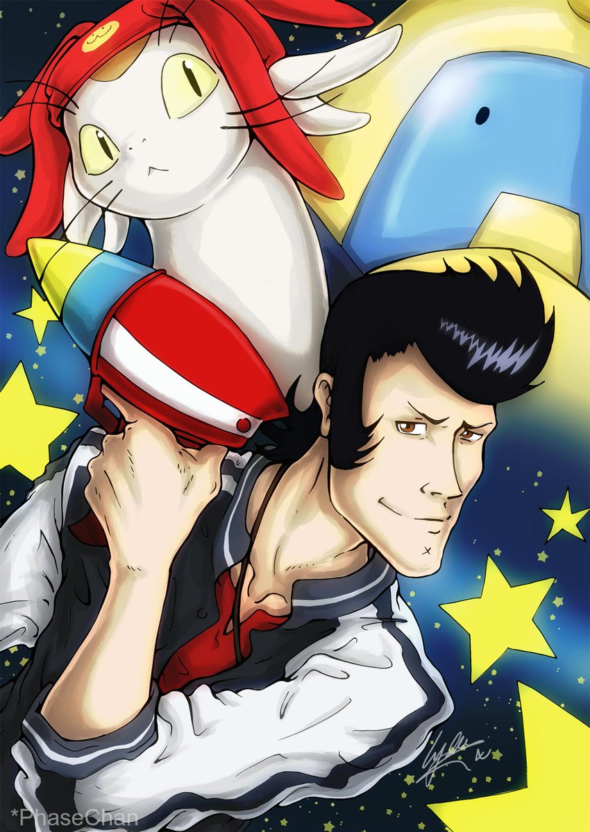 PhaseChan's tweet image. I finished drawing Space Dandy btw! Happy with this one. :3

#spacedandy #fanart #AnimeFanArt #drawing