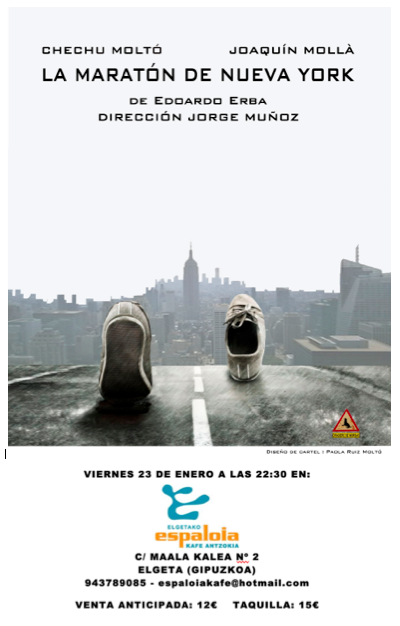 criaderomorsas's tweet photo. @Donostri "La Maratón de Nueva York" el 23 de enero en @espaloiakafe1 en Elgeta (Gipuzkoa) a las 22:30. Nos RT? http://t.co/2pTbA6BnVe