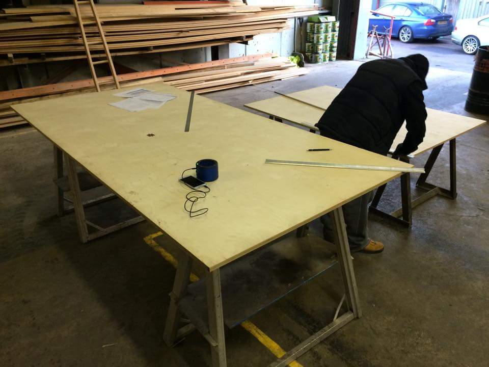 creative_hertz's tweet photo. Started marking out for the next beast of a speaker. Custom 18" folded horn #handmade #soundsystemculture http://t.co/0aVFtnoEHC