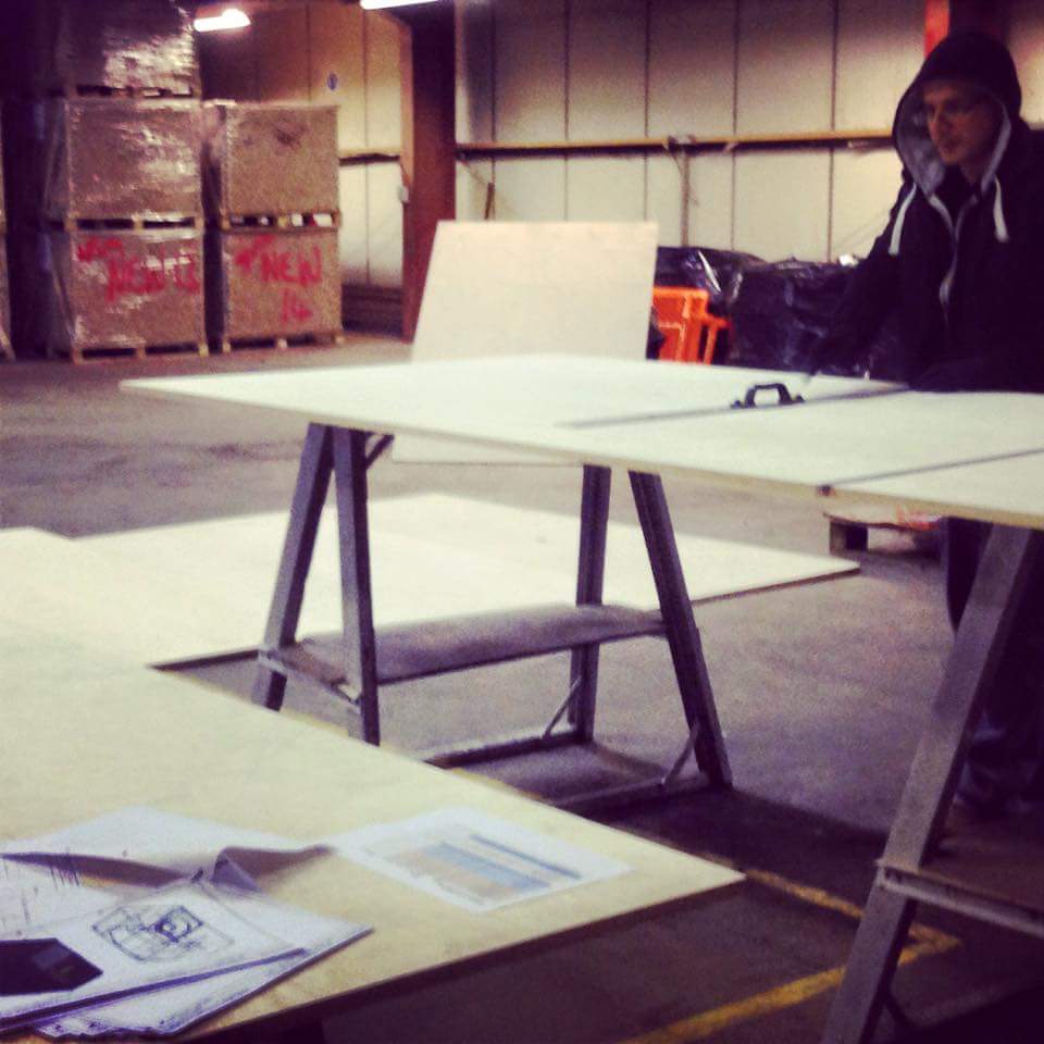creative_hertz's tweet photo. Started marking out for the next beast of a speaker. Custom 18" folded horn #handmade #soundsystemculture http://t.co/0aVFtnoEHC