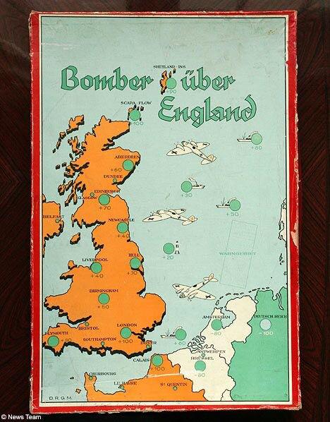 @turnipheadpic German board game from WW2. 40pts if you hit Newcastle!