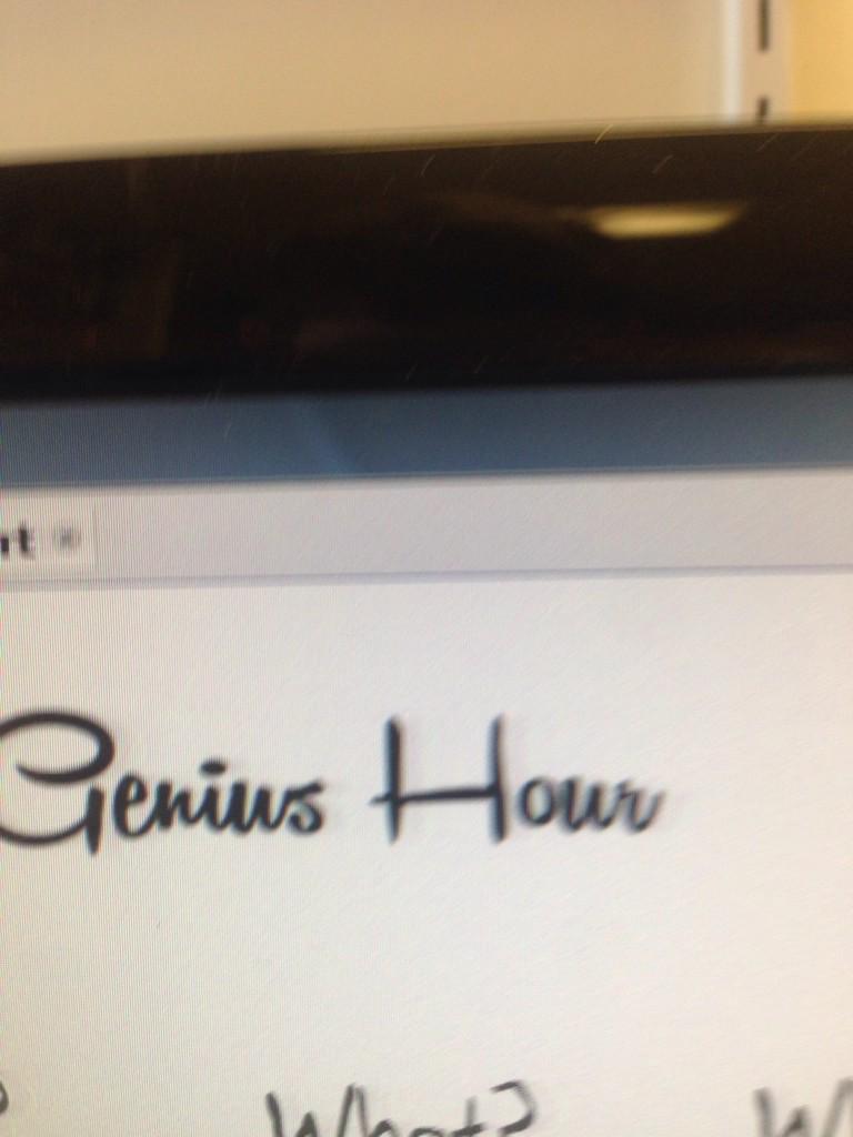 WhelanCole's tweet photo. Genius Hour time oh yeah http://t.co/RkPJB9Ns5g