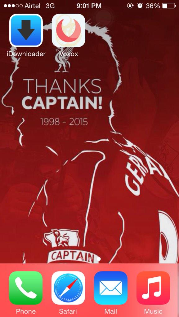 EBO1FOCUS's tweet photo. Checkout my iPhone wallpaper #YNWA #captain8 http://t.co/dqU3xvcAng