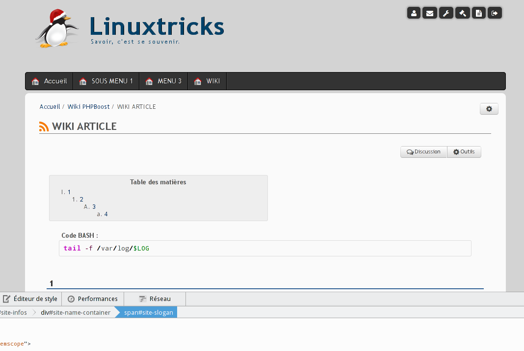 _adriend_'s tweet image. Le thème de #Linuxtricks va évoluer avec la mise à jour du site ! Vous en pensez quoi ? @PHPBoostCMS #Underline