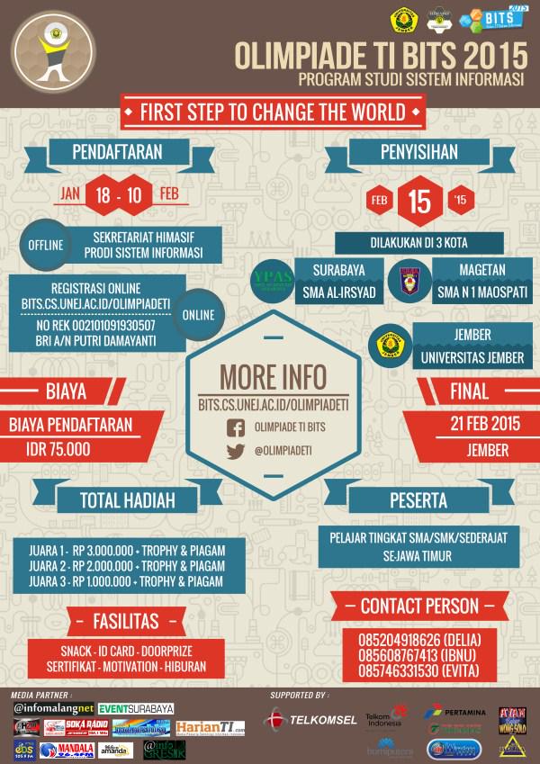 <a href="/SMAPABO/">SMAN4 Bojonegoro</a> halo, ikutan <a href="/olimpiadeTI/">Olimpiade TI 2015</a> yuk , more info bits.cs.unej.ac.id/olimpiadeti