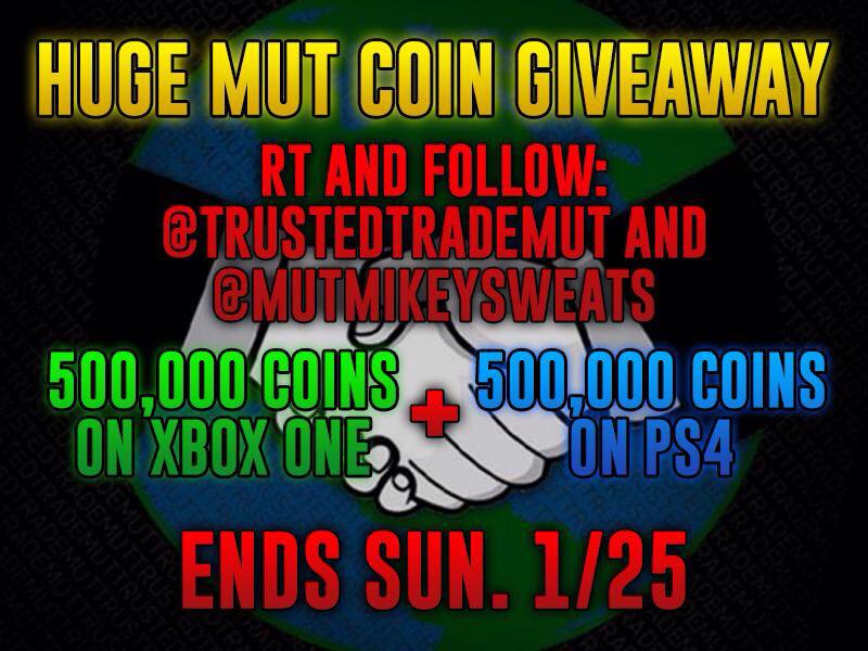 TrustedTradeMUT's tweet image. Here we go RT and follow us and @MUTMikeySweats to win. Good luck everyone