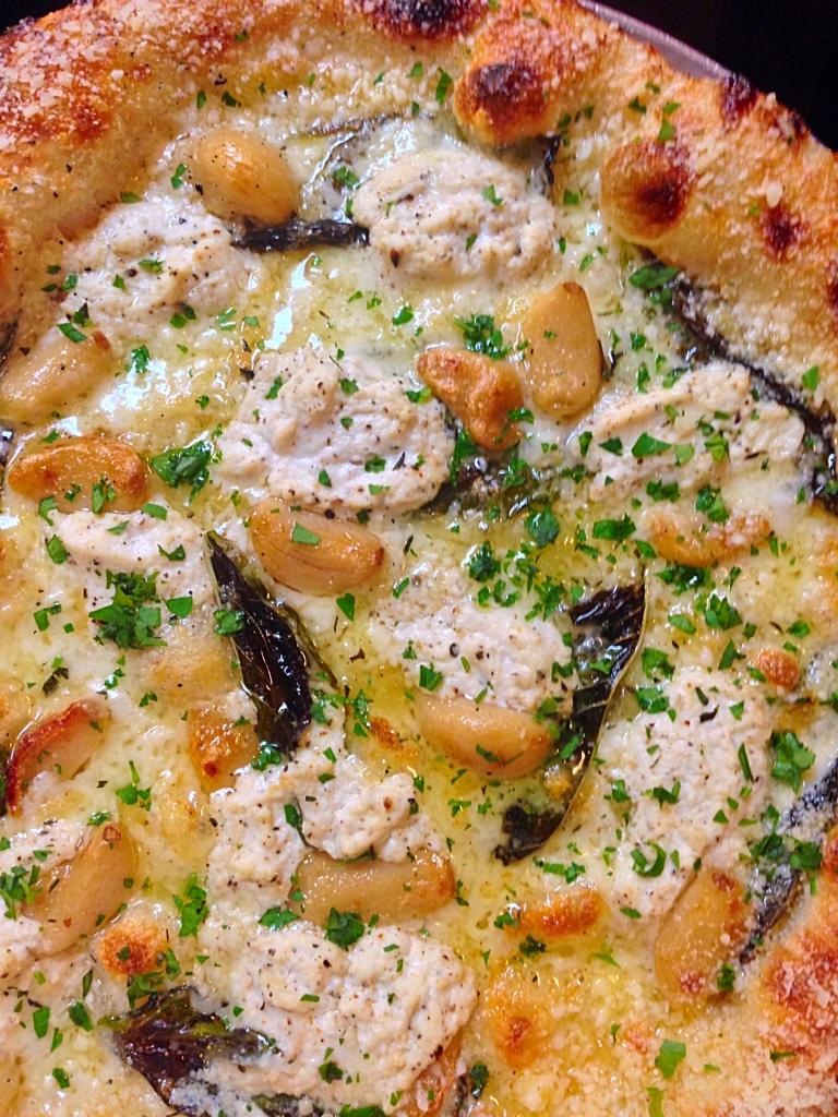 Roasted Garlic &amp; Black Peppercorn Ricotta Special... Come see us and try out one of these vegetarian friendly pies!