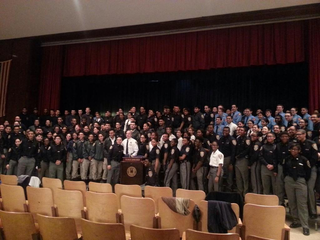 NYPDMTS's tweet image. Thank you and great job to the NYPD Explorers with DI Nemoyten at the Explorer Winter Competition today #NYPD