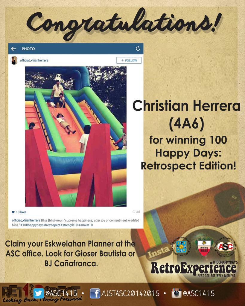 UST_ASC's tweet photo. Congratulations, @xtiianherrera! #STRENGTH10 #RETROSPECT #AMVat10 http://t.co/8sjPhyyPR0