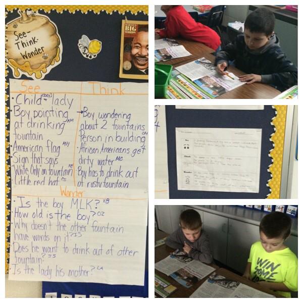 Ss learn how Dr. Martin Luther King, Jr made the world a better place by completing a cultures of thinking routine.