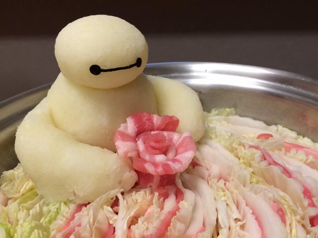 この冬 ベイマックスの大根おろしアートが流行中 パプリカでパワースーツも Togetter